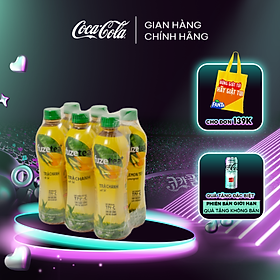 Lốc 6 Chai Trà FUZETEA+ Chanh Sả Chai 450ml/Chai Sale 25.4 Coca-Cola Official Store