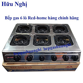 Mua Bếp gas 6 lò Red-home TN-206 Hàng chính hãng