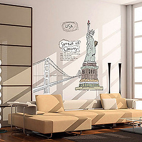 Decal Dán Tường Kỳ Quan Nước Mỹ DKN009