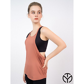 Áo Tank Top Thể Thao Nữ Tập Gym Yoga TYM TTWT003 - Form Rộng, Cách Điệu Nhún Eo - TYM FASHION