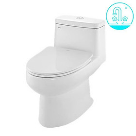 Mua Bồn cầu AC 939 VRN-2 1 khối xả nhấn nắp êm kiểu xả Xi-phông xoáy hút mạnh mẽ - Vật liệu xây dựng Big H