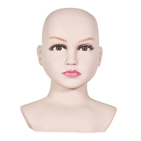 Hình ảnh Child Mannequin Bald Head for Hats Sunglasses Scarves Display Model Head Stand