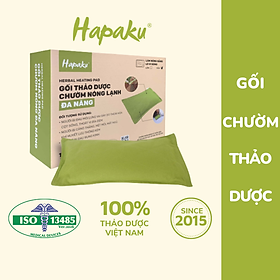 Gối chườm nóng thảo dược đa năng cho vùng cổ, lưng bụng, đầu gối, giảm nhức mỏi, thư giãn, gối ngủ ngon dùng lò vi sóng làm nóng - Hapaku