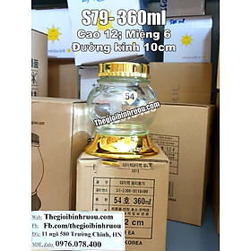 Bình thủy tinh ngâm sâm Hàn Quốc 0,36 lít