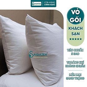 Mua Vỏ Gối SAGATEX Chất Liệu Microfiber Siêu Êm  Tiêu Chuẩn Dùng Cho Khách Sạn 4-5 Sao