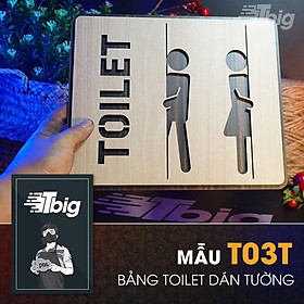 Biển toilet gỗ dán cửa nhà vệ sinh - mẫu thiết kế đẹp, sang trọng