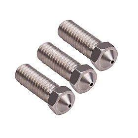 Aibecy 3pcs 3D Printer Extruder Stainless Steel Volcano Nozzle M6 Thread Printer Head 1.2mm Output for Sidewinder X1