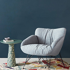 Ghế Lười Thư Giãn Decor Phòng Khách sang trọng - Ghế Lười Đọc Sách Bọc Nỉ Sang Trọng Khung Thép Cao Cấp Bền Đẹp GHT004 Giao màu ngẫu nhiên