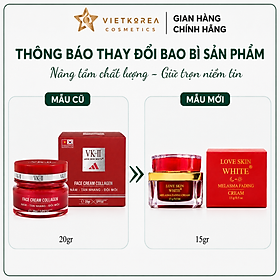 Kem Dưỡng Hỗ Trợ Mờ Nám, Mờ Tàn Nhang, Đồi Mồi LOVE SKIN WHITE 15g