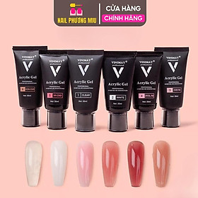 Gel Gôm VINIMAY Cao Cấp chai 30ml Màu Trong Suốt Và Cover Pink Làm Nail, Tuýp Gel Nối Móng Úp Nhanh, Bền Đẹp Dẻo, Đặc, Dễ Tạo Hình Women Nữ