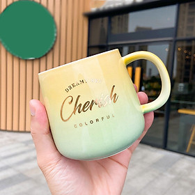 Europe Gradient gold Coffee Mug creative Drinkware Coffee Tea Cups Novelty Gifts milk cup Breakfast Mug Dropshipping
