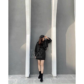 Set khoác chân váy A kaki cực xinh hàng có size