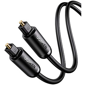 Dây cáp quang Toslink âm thanh kỹ thuật số SPDIF dùng cho TV smart, bộ khuếch đại, Xbox One, PS4, PlayStation, Soundbar, đầu phát Blu-Ray, đầu CD UGREEN AV122 - Hàng chính hãng