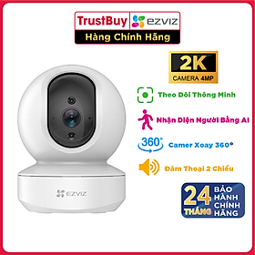 Camera WIFI EZVIZ TY1 4MP, Độ Phân Giải 2K, Đàm Thoại 2 Chiều, Hồng Ngoại Đêm 10m, Xoay Dọc 55 Độ Xay Ngang 360 Độ - Hàng Chính Hãng