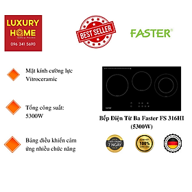 Mua Bếp Điện Từ Ba Faster FS 316HI (5300W) - Hàng Chính Hãng
