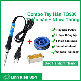 Combo tay hàn TQ 936 220V-60W + 1 thiếc hàn + 1 nhựa thông