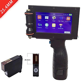 25,4mm QR Bar Mã lô Biến Ngày Biến số Biến logo Ngày hết hạn Ngày Lable Tay cầm tay Tay cầm tay Máy in Máy in phun nhiệt: Máy in 1 mực đen mực