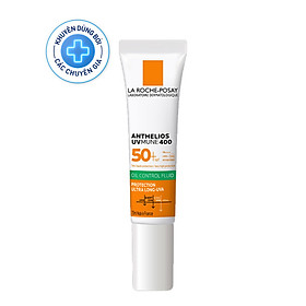 Sữa chống nắng bảo vệ da khỏi tia UVA dài La Roche-Posay Anthelios UVMUNE 400 Invisible Fluid 15ml