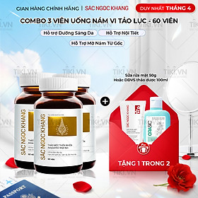 Combo 3 Hộp Sắc Ngọc Khang Vi tảo lục làm mờ sạm nám hiệu quả