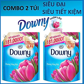 COMBO 2 túi Nước xả vải Downy Nắng mai 3.5LX2