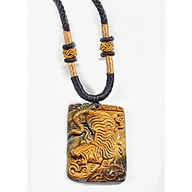 Mặt Dây Chuyền Thạch Anh Mắt Hổ Khắc Hình Hổ Ngọc Quý Gemstones