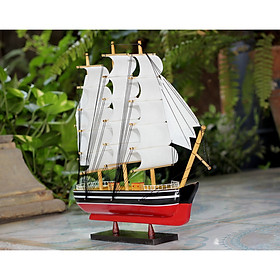 Mua Mô hình thuyền buồm phong thủy  tàu gỗ trang trí Belem 30cm