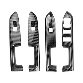 4 Pieces Window Lift Switch Panel Cover Trim Fits for Bronco Sport Replaces