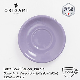 Đĩa sứ Origami Cappuccino Latte Bowl Saucer 140mm