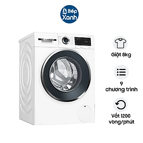Mua  Giao toàn quốc  Máy giặt Bosch WGG234E0SG - Khối Lượng Giặt 8kg - 9 Chương Trình Giặt - Hàng Chính Hãng