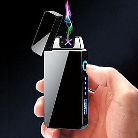 Mua Bật Lửa Điện Plasma 4 Tia Chống Gió - Có Đèn Led Hiển Thị Mức Pin