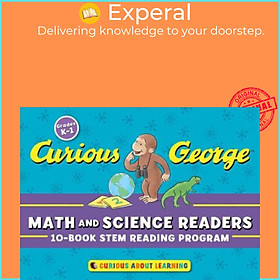 Sách - Curious George Math and Science Readers : 10 Book STEM Reading Program by H. A. Rey (US edition, paperback)