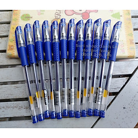 Hộp 12 cây Bút gel Mini 007 ngòi nhỏ 0.5 mm ( mực tím,xanh,đỏ,đen ) phù hợp mọi lứa tuổi