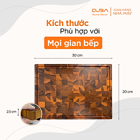 Mua Thớt gỗ teak  thớt kháng khuẩn  thớt teak với độ bền vượt trội so với thớt gỗ nghiến - Chính hãng DUBA
