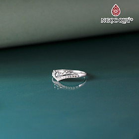 Nhẫn bạc nữ mặt đá Hạt 3mm Ni17 - Ngọc Quý Gemstones
