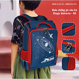 Balo chống gù trẻ em, cặp sách học sinh cấp 1 Xbags Universe Xb 3102