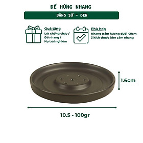 Mua Đế Hứng Nhang Trầm Hương 3 Lành Bằng Gốm Tối Giản Phong Cách Thiền Nhật Đựng Tàn Nhang Giữ Sạch Bàn