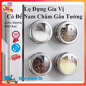 Mua Lọ đựng Gia Vị Có đế Nam Châm Gắn Tường  Hít Vào Tủ Lạnh Tiện Lợi Chất Liệu Thép Không Gỉ Bền Bỉ Với 2 Khe Rắc Hiện đại