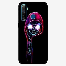 Ốp lưng in cho Realme 5 Nhện Đen