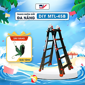 Mua Thang nhôm gấp đa năng DIY MTL-45B chiều cao tối đa chữ I 5.12M  chữ A 2.46M ( đai đỏ )