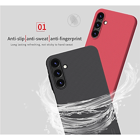 Ốp Lưng Sần chống sốc cho Samsung Galaxy A16 , A35 , A15 , A25 , A55 hiệu Nillkin Super Frosted Shield - Hàng Chính Hãng