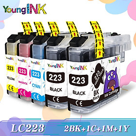 Black LC223 LC221 LC 223 Hộp mực cho hộp mực máy in Anh DCP-J562DW J4120DW