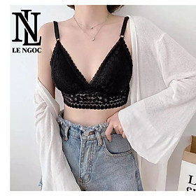 Áo lót, Áo bra chẩt ren vây cá mềm mịn, co dãn 4 chiều- LN092- Lê Ngọc Fashion