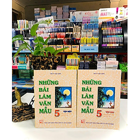 Combo 2 Tập Những Bài Làm Văn Mẫu Lớp 5 - ( Bộ kết nối tri thức ) - Lam