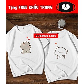 SIÊU HÓT Mẫu áo đôi áo cặp dễ thương HOT nhất 2019 giá rẻ đẹp tặng quà khẩu trang cực xinh đi kèm / co size trẻ em