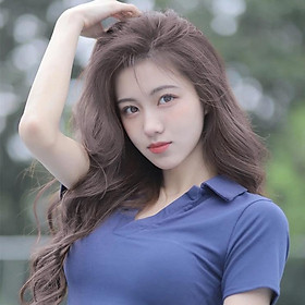 Tóc giả nữ Hàn Quốc nguyên đầu cao cấp làm bằng tơ mềm mượt như tóc thật  + tặng kèm lưới ONLINE SHOPPING_1102