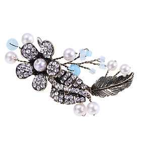 Women Rhinestone Pearl Hairpin Clips Hair Accessories For Wedding/Prom/Party
