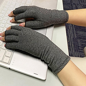 Fingerless Arthritis Compression Gloves Arthritis Gloves for Relief Hand Pain Computer Typing
