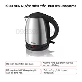 Mua Bình đun nước siêu tốc  Philips HD9306/03 - Hàng chính hãng