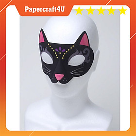 Mô hình giấy 3D Lễ hội Halooween Halowen Combo Mặt nạ hóa trang BAT and CAT