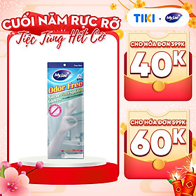Găng tay dáng dài Nitrile không mùi MyJae rửa chén, bát, dọn dẹp nhà cửa 38CM